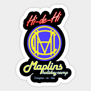 Hi De Hi Maplins Holiday Camp Design Sticker